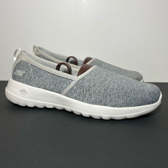 Womens SKECHERS GOwalk Joy Soft Take Gray Slip On Shoes / Size 8 - Picture 1 of 8